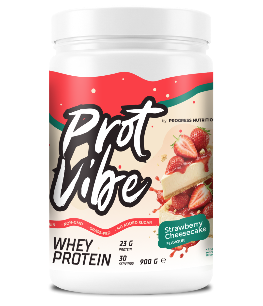 PROT VIBE: WHEY PROTEIN (Strawberry Cheesecake flavour)